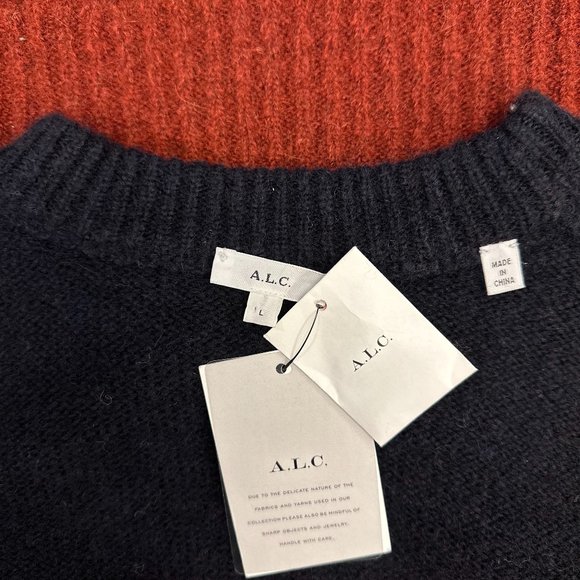 A.L.C. Morrison Alpaca-Blend Color-Block Sweater - Picture 13 of 15